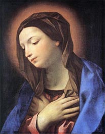 Jungfrau der Ankündigung, undated von Guido Reni | Gemälde-Reproduktion