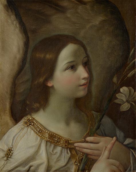 Angel of the Annunciation, c.1628/29 | Guido Reni | Painting Reproduction
