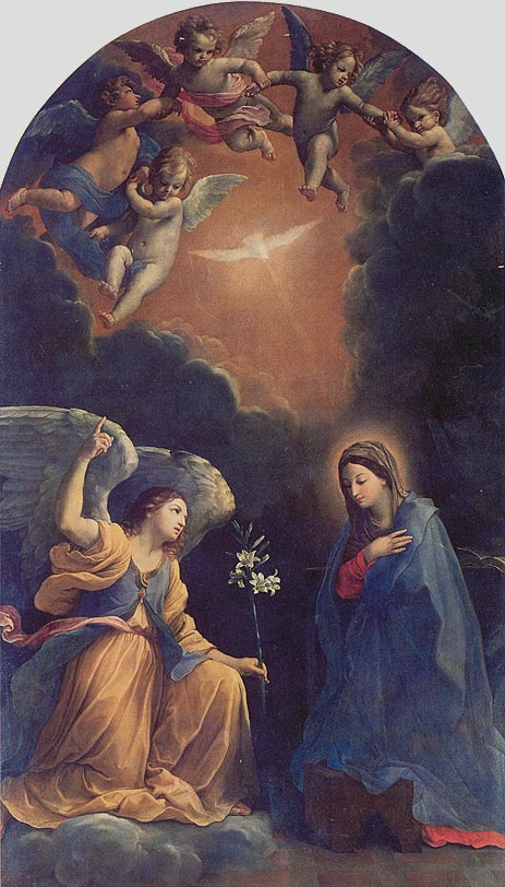 The Annunciation, 1610 | Guido Reni | Gemälde Reproduktion