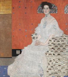 Portrait of Fritza Riedler, 1906 by Klimt | Painting Reproduction