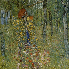 Farm Garden with Crucifix, c.1911/12 by Klimt | Painting Reproduction