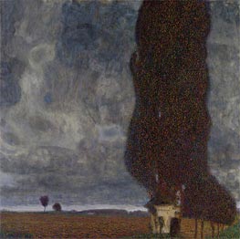 Tall Poplars II (Approaching Thunderstorm) | Klimt | Gemälde Reproduktion