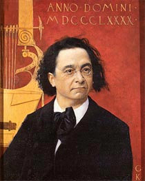 Portrait of the Pianist and Piano Teacher Joseph Pembauer | Klimt | Gemälde Reproduktion