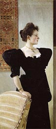 Portrait of Marie Breunig, c.1894 by Klimt | Painting Reproduction