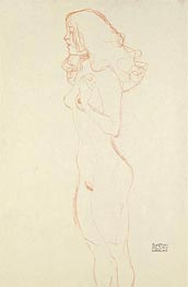 Standing Female Nude, c.1907 by Klimt | Painting Reproduction