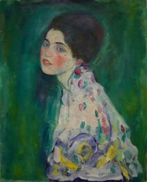 Portrait of a Young Woman, c.1916/17 by Klimt | Painting Reproduction