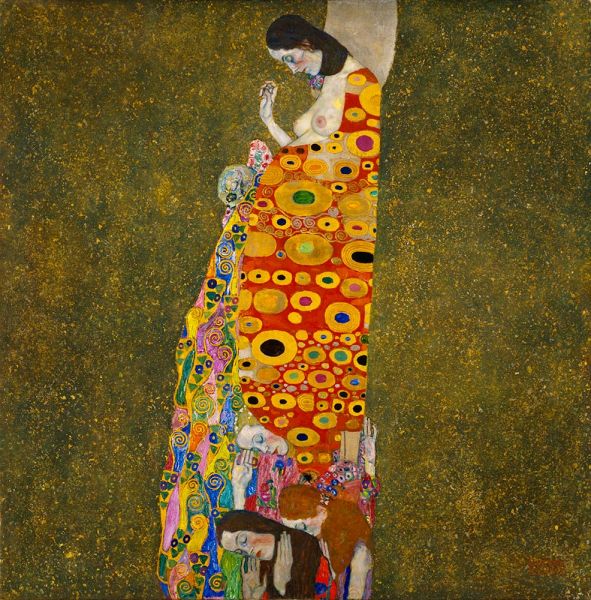 Hope II, c.1907/08 by Klimt | Painting Reproduction