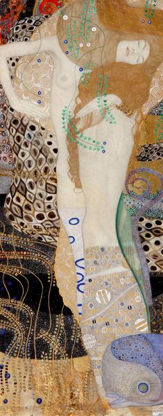 Water Serpents I, c.1904/07 by Klimt | Painting Reproduction