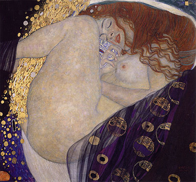 Danae, c.1907/08 by Klimt | Painting Reproduction