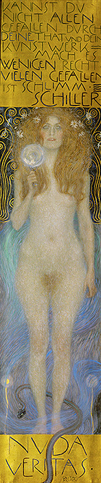 Nude Veritas, 1899 | Klimt | Gemälde Reproduktion