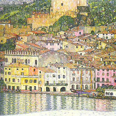 Malcesine on Lake Garda, 1913 | Klimt | Painting Reproduction