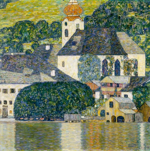Church at Unterach at Attersee | Klimt | Painting Reproduction