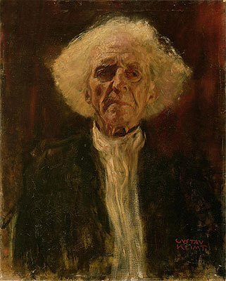 Study of the Head of a Blind Man | Klimt | Painting Reproduction