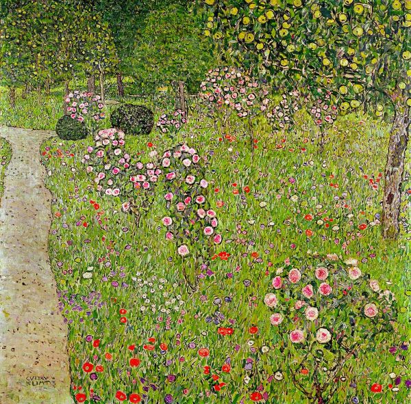 Orchard with Roses | Klimt | Painting Reproduction