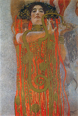 Hygieia (Detail aus Medizin) | Klimt | Gemälde Reproduktion