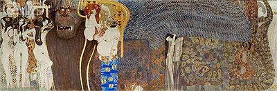 The Hostile Powers (The Beethoven Frieze), 1902 | Klimt | Gemälde Reproduktion