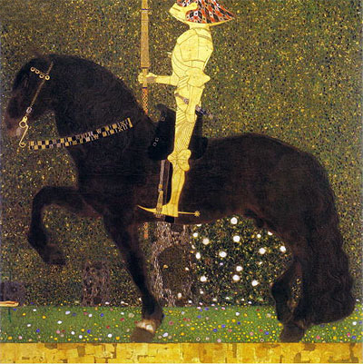 The Golden Knight (Life is a Struggle), 1903 | Klimt | Gemälde Reproduktion