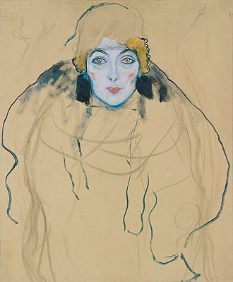 Head of a Woman, 1917 | Klimt | Gemälde Reproduktion