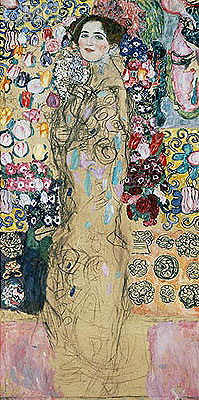 Bildnis einer Dame (Ria Munk) | Klimt | Gemälde Reproduktion