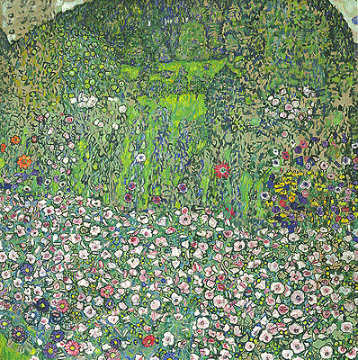 Garden Landscape with Hilltop | Klimt | Painting Reproduction