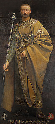 Frederick I von Zollern, 1885 | Klimt | Gemälde Reproduktion