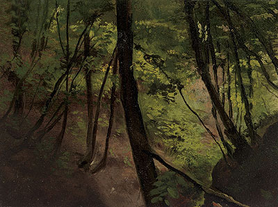 Waldinneres (In the Middle of the Forest), c.1881/87 | Klimt | Gemälde Reproduktion