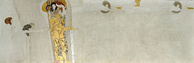 Der Sehnsucht nach Glück (Der Beethoven-Fries), 1902 von Klimt | Gemälde-Reproduktion