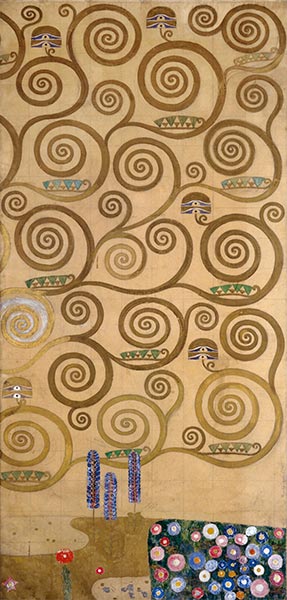 Rechter Rand (Stoclet-Fries), c.1905/06 von Klimt | Gemälde-Reproduktion