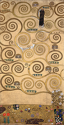 Linker Teil (Stoclet-Fries), c.1905/06 von Klimt | Gemälde-Reproduktion