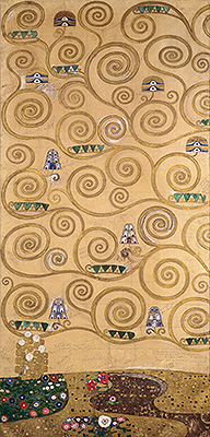 Left-Hand Edge (Stoclet Frieze) | Klimt | Painting Reproduction