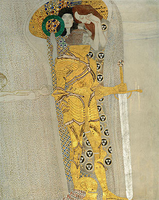 The Knight in Shining Armor (The Beethoven Frieze), 1902 | Klimt | Painting Reproduction
