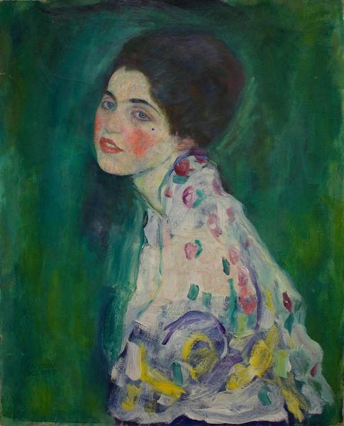 Porträt einer jungen Frau, c.1916/17 von Klimt | Gemälde-Reproduktion