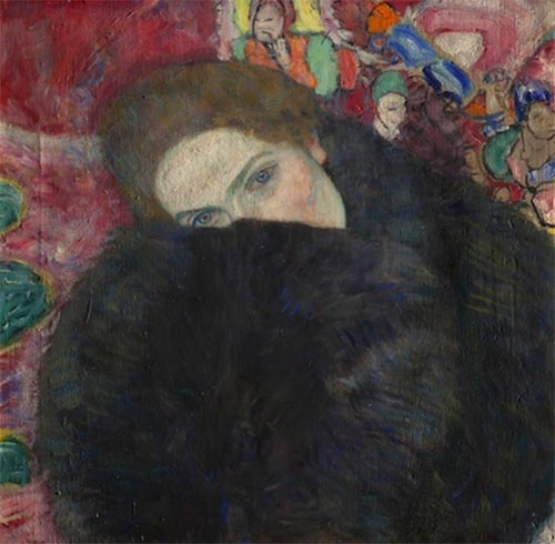 Dame mit Muff, c.1916/17 von Klimt | Gemälde-Reproduktion