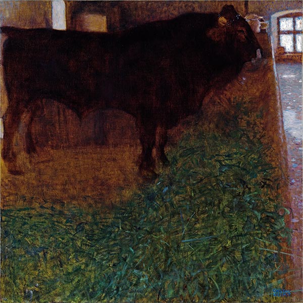 Der schwarze Bulle, 1900 | Klimt | Gemälde Reproduktion
