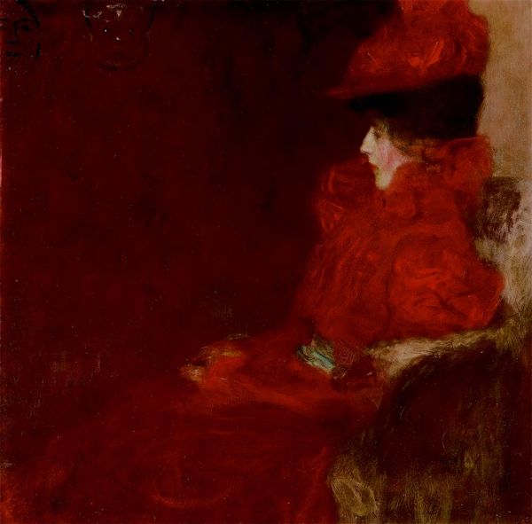 Frau in einem Sessel, c.1897/98 von Klimt | Gemälde-Reproduktion