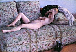 Nude on a Couch | Caillebotte | Painting Reproduction