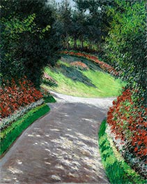 Der Weg im Garten, 1886 von Caillebotte | Gemälde-Reproduktion