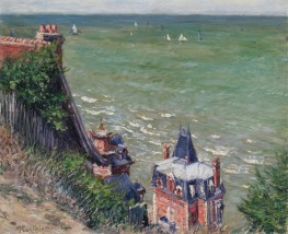 Die rosa Villa, Trouville | Caillebotte | Gemälde Reproduktion