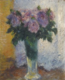 Roses in a Vase, n.d. by Caillebotte | Painting Reproduction