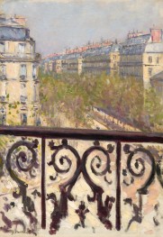 Ein Balkon, Boulevard Haussmann | Caillebotte | Gemälde Reproduktion