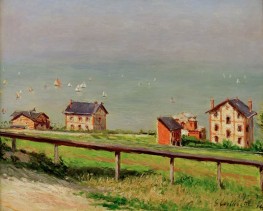 Regatten auf dem Meer bei Trouville | Caillebotte | Gemälde Reproduktion