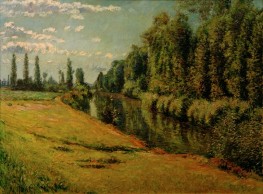 Small Tributary of the Seine near Argenteuil | Caillebotte | Painting Reproduction