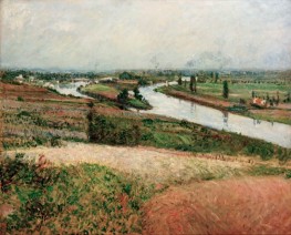 The Seine at the Tip of Épinay | Caillebotte | Painting Reproduction