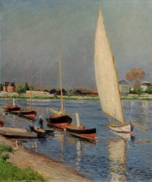 Sailboats on the Seine in Argenteuil | Caillebotte | Painting Reproduction
