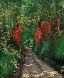 Path Under Trees | Caillebotte | Painting Reproduction