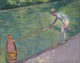 A Man Docking His Skiff | Caillebotte | Painting Reproduction