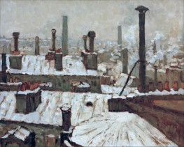 Snow-Covered Rooftops | Caillebotte | Painting Reproduction