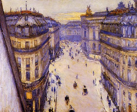 Rue Halevy, gesehen vom sechsten Stock | Caillebotte | Gemälde Reproduktion