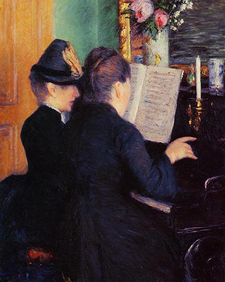 Die Klavierstunde | Caillebotte | Gemälde Reproduktion
