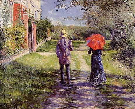 Rising Road, 1881 | Caillebotte | Painting Reproduction
